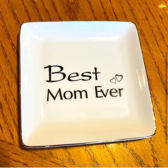 NEW! Best Mom Ever Ceramic Jewelry Decorative Trinket - Picture 4 of 6